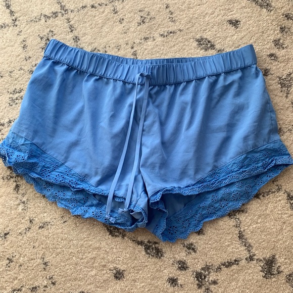 aerie Other - Aerie Lace Blue Sleep Shorts aerie Other - Aerie Lace Blue Sleep Shorts
